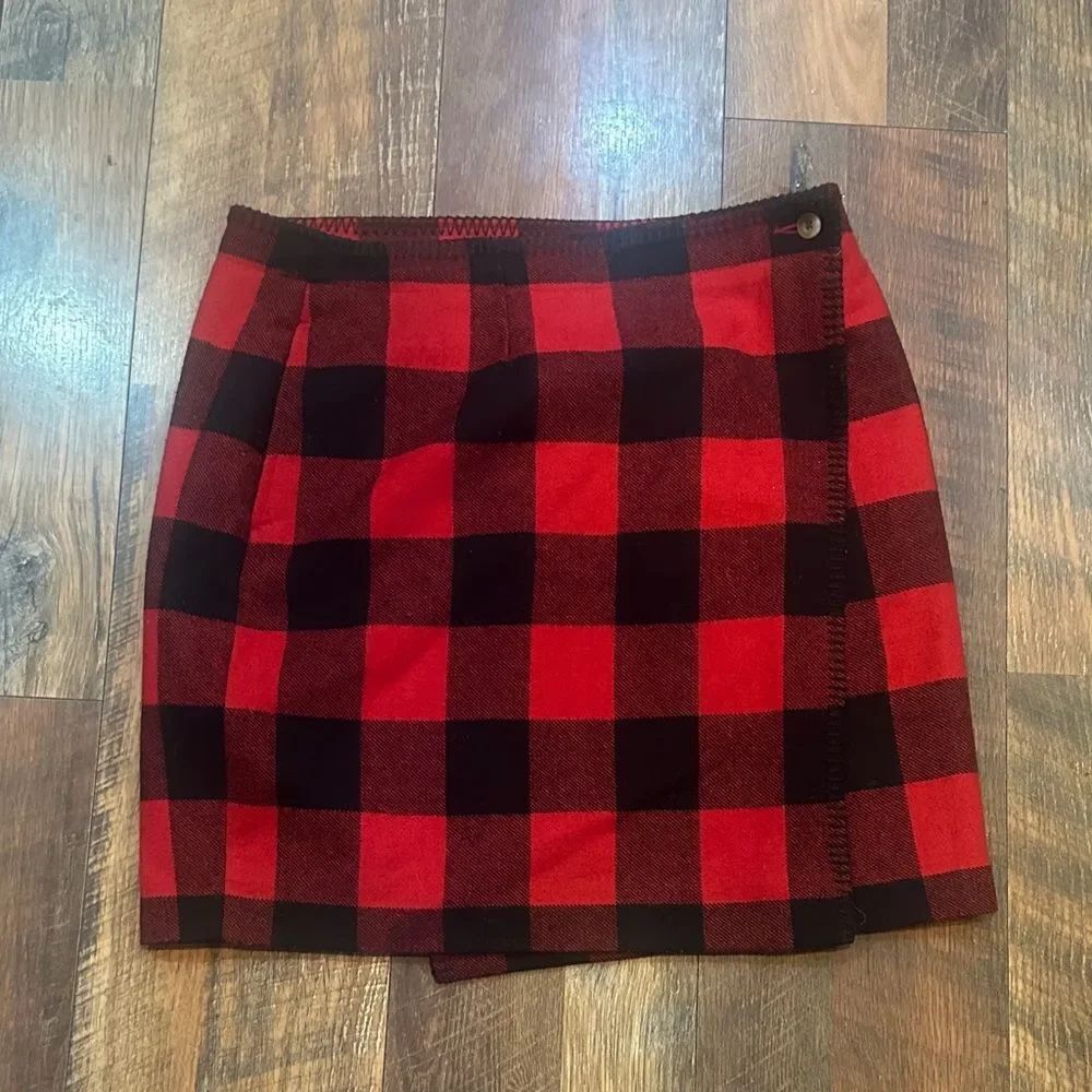 Woolrich lined buffalo plaid skirt S (5165)
